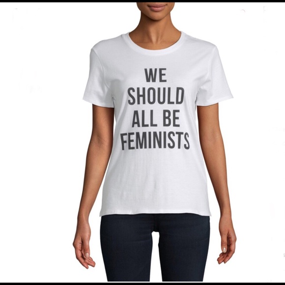 NWT We Should All Be Feminists Feminism Tee Top - Picture 2 of 6